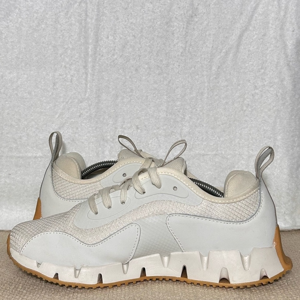 Reebok Womens White Zig Dynamica Running Athletic Sneakers Shoes SZ US 9 - Picture 7 of 11